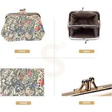 Tapestry - Bolsa de cambio de doble bolsillo para mujer, Lirio de Oro, Mediano - Lirio de Oro - Ver 2