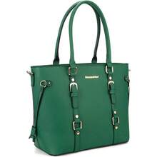 Montana West 3PCS Purses and Handbags Women Tote Purse and Wallet Set Shoulder Satchel Bag Women - verde, (3 piezas verdes) - Ver 5