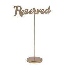 TYUI Gold Calligraphy Reserved Table Signs Set Of 6 For Wedding - Party Supplies - As Pic - View 1