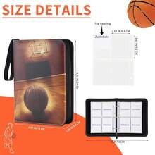 Football Card Binder 4 Pocket - Holds 400 Cards For Collecting - Basketball002 - View 6