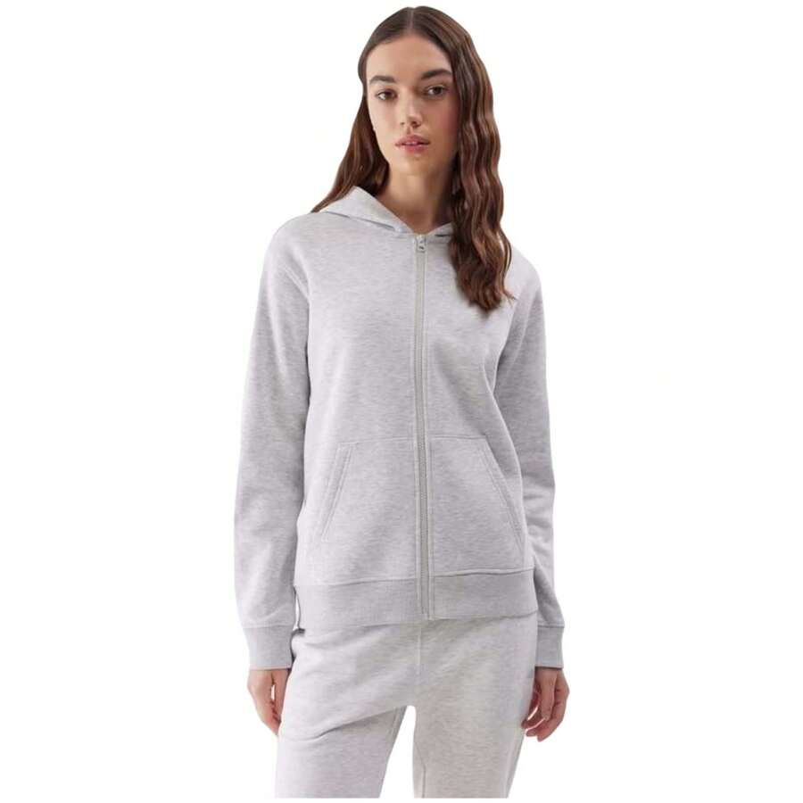 4F Women Sports Sweatshirts - Grey - View 1