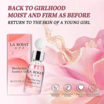 保湿面部精油，滋养补水，长效保湿，提亮肤色，丰盈肌肤，改善暗沉松弛，令肌肤更紧致水润，散发浪漫清新香气，适用于面部和身体，恢复肌肤年轻光彩，个人护理，护肤