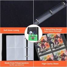 Football Card Binder 4 Pocket - Holds 400 Cards For Collecting - Football002 - View 10