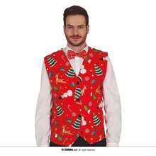 Fiestas Guirca Chaleco de Navidad para Adulto, Chaleco Navideño Festivo, Divertido y Colorido con Diseños Variados de Bolas Navideñas y Luces Led, Ideal para Fiestas Navideñas y Celebraciones - Envío GRATIS ✅ Entrega 24/48h a España (península) - Multicolor - Ver 1