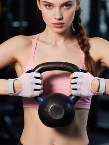 Nuovi guanti da fitness a mezza dita per donne, guanti sportivi per allenamento, ciclismo, palestra, antiscivolo, traspiranti, prevenzione calli - Multicolore - Visualizzare 9