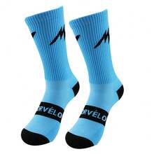 6 Pairs Adult Football/Basketball Socks, Thick Cushioned Sports Crew Socks - Multicolor - View 8