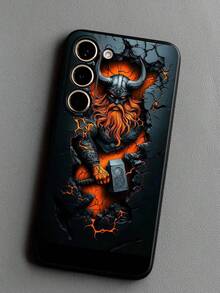 Una elegante funda para  con llamativos diseños visuales, compatible con los modelos  16E, 15, 14, 13, 12 y 11/X/XR/XS MAX, MINI, Pro, PLUS y Pro MAX. Compatible con Samsung S24 Ultra/S23 FE/S22 Plus/S21/S20/A55/A54/A35/A34/A32/A25/A24 y otros modelos. Fabricada con material TPU, esta funda protectora ofrece absorción de impactos, resistencia a caídas y protección contra manchas, lo que la convierte en una opción esencial para uso personal o para regalar. Perfecta para San Valentín, Halloween, Navidad, Año Nuevo y todas las ocasiones festivas. - Negro-2 - Ver 5
