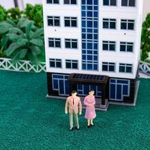 20/40/60pcs ABS Painted Miniature Model Figures, 1:50 Scale Model Train Scene People, Suitable For 3D Model Kits, Diorama Display, Easy To Store, Enhance Focus - Multicolor - View 11