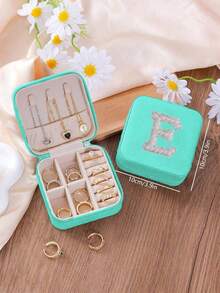 Hộp đựng trang sức đa năng có khóa kéo, đính chữ cái giả ngọc trai, hộp đựng trang sức di động đa năng, có các màu đen, trắng, hồng, xanh lá cây, có thể đựng son môi, dây chuyền, nhẫn, bông tai, hộp đựng trang sức nhỏ, hộp đựng trang sức đa năng, hộp đựng trang sức nhỏ gọn, hộp sắp xếp trang sức, hộp đựng đồ trang sức, hộp đựng trang sức du lịch di động, hộp đựng trang sức dung tích lớn, hộp đựng trang sức tối giản, hộp trang điểm, hộp đựng mỹ phẩm, hộp đựng sơn móng tay, giá đựng trang sức. - Nhiều màu - Xem 83