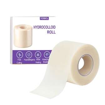 水胶体卷材 – 可裁剪尺寸的防水敷料胶带 – 柔韧亲肤的泡罩贴 – 自粘型