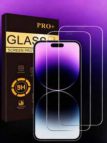 2pcs High Definition High Aluminum Precision Perforated Tempered Glass Screen Protector Compatible With IPhone X/XR/11/12/13/14/Pro/15/15 Pro Max/16/17/17 Pro/17 Pro Max - Two-pack - View 17