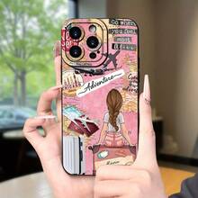 Fundas de Teléfono con Tema de Viaje Creativo con Acabado Mate, Populares Entre Hombres y Mujeres, Diseñadas para Ser a Prueba de Golpes para Varios Modelos de , Incluyendo 16E, 16PRO, 16PLUS y Más.Perfecto como regalo de Pascua o cumpleaños para amigos, novias, novios y familia. - Negro - Ver 11