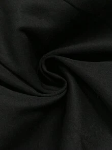 优雅时尚圆领无袖露背系带修身迷你连衣裙，春夏新品，女士连衣裙 - 黑色 - 查看 11