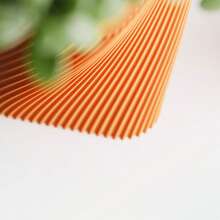 ORIZZONTE Modern Square Decorative Vase With Slanted Spiral Texture – Geometric Design For Succulents And Small Indoor Plants – Home/Office Gift Idea – Available In 2 Sizes – 100% Made In Italy, Shipping From Italy - 橘色 - 查看 5