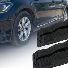Wheel Anti-Slip Pads, 3-Layer Hybrid Kit For Tire Ramps, Storage Bags, And Anti-Slip Mats. Upgraded Reinforced Version With A 4-Ton Load Capacity. 3-Level Balanced Wedge Leveling Mat Suitable For SUVs/RVs/Cars/Buses/Trucks, Wheel Ramps, Trailer Wheel Ramps, Parking Assist, RV Stabilizers, Multi-Layer Ramps, Heavy-Duty Mats, Anti-Slip Surface, Leveling Ramps, Bus Operators, Camping Enthusiasts. - Black - View 6