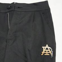Adidas Retro American Style Straight Leg Sweatpants, Knit Casual Pants For Women IC6586 - Black/Light Khaki - View 2