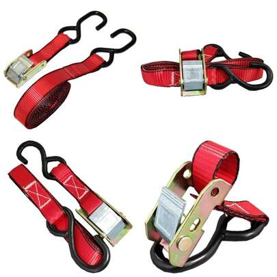Premium Cambuckle Straps – 1 PK – 1 IN – 15 FT – 500 LBS Working Load – 1500 LBS Break Strength – Ratchet Tie Down Alternative – Cargo Straps Perfect For Moving Appliances, Lawn Equipment And Motorcycles