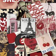 50pcs Vintage Women Posters Stickers Handbook Notebook Laptop Cell Phone Case Luggage Skateboard Helmet Decorative Decals,School Supplies,Back To School - Multicolor - View 1