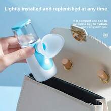 1pc Portable Eye Hydrating Device, Facial Moisturizing Instrument, Mini Eye Humidifier, Built-In 150mAh Lithium Battery, Moisturize Eyes, One-Click Start, Eye Care Device, Suitable For Personal Makeup Hydration, Indoor/Outdoor Facial/Eye Humidification - Blue - View 6