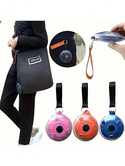 1pc Foldable Reusable Shopping Bag, Grocery Tote And Storage Box, Portable Shopping Bag, Food Storage Bag, Storage Organizer, Travel Storage Bag, Multi-Purpose Storage Bag