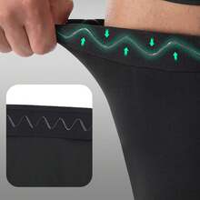 1 pieza Manga de compresión para la pierna de longitud completa, para hombres y mujeres, para deportes como ciclismo, carrera, baloncesto - Negro - Ver 7