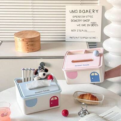 Creative Multi-Functional Tissue Box, Living Room Large-Capacity Tissue Box, Bedroom Dressing Table Tissue Box, Skin Care Product Storage Box