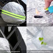 LoyaForba Car Magnetic Windshield Snow Cover, 4 Layers WAaterproof Windproof Protection, Snow, Ice, Sun, Frost Defense, Universal For SUV, Truck, Sedan, Van ( Silver) - Silver - View 9