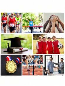 1pc Customized Metal Tag, Wheat Edge Decor Medal, Zinc Alloy Material, Children's Competition Award Medal, Sports Event Marathon Honor Commemorative Plaque, Can Be Used As Children's Encouragement Gift