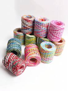 Dây ruy băng giấy raffia nhiều màu sắc, ruy băng gói quà sinh nhật nhiều màu sắc, dây giấy đóng gói, thích hợp để gói quà, trang trí DIY, tiệc tùng, sinh nhật và các dịp khác. - Nhiều màu - Xem 7
