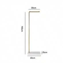 Coat Rack - 골드 스탠드 + 화이트 베이스 - 보기 6