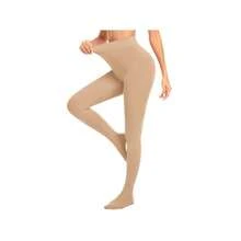 High-Waisted Thermal Tights For Fall And Winter-Soft Pant-Style Leggings Featuring A Stretchy, Form-Fitting Design With A Soft Fabric Lining. Perfect For Lounging At Home Or Pairing With Pajamas. - 320克皮 - 查看 1