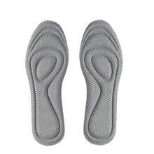 1 Pair Unisex Soft, Shock-Absorbing, High-Elastic, Breathable Insoles, Moisture-Wicking, Odor-Eliminating, Massage Insoles, Suitable For Sports Shoes | Fashionable Insoles | Soft Insoles - Grey - View 6