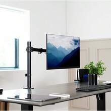 Single Monitor Arm Desk Mount For Screens Up To 32 Inch And 38 Inch Ultrawide Fully Adjustable Stand VESA 75x75mm 100x100mm Black STANDV001 - màu đen - Xem 2