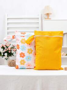 2 件装尿布干湿袋 26*36 厘米可洗旅行袋、沙滩、游泳池、运动包婴儿洗澡家庭装饰礼物 - 彩色 - 查看 15