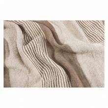 GERINLY Cotton-Linen Scarves Mens Stripe Crinkle Long Scarf Fashion Wrap Shawl For Travel - Nhiều màu 485 - Xem 4