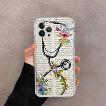 Funda de teléfono con estetoscopio de medicina médica compatible con  15 14 11 12 13 Mini Pro XS Max, funda 6 7 8 Plus X XR SE 2020, compatible con funda de  17, funda de  17 Pro, funda de  17 Pro Max - z11 - Ver 6