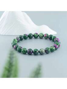 Lucky And Elegant Money Bracelet With Green Curtain Stone - Attracting Wealth, Abundance, And Prosperity - Suitable For Casual Wear And Special Occasions - 材料 - 查看 4