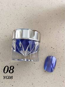 1/24-Color Moonlight Aurora Premium Mirror Nail Art Powder, With Storage Box, 24 Super Bright Mirror Powders, DIY Nail Art Decorations, Christmas Nail Art, Halloween Nail Art, Nail Decorations - 彩色 - 查看 28