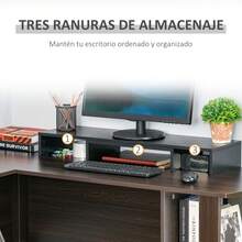 Vinsetto Monitor Stands - màu đen - Xem 2