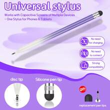 2-In-1 Painting & Writing Stylus Pen, High Precision And Sensitivity, Compatible With IPad/Android Tablets And Other Capacitive Touch Screens - Multicolor - View 11