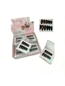 uñas postizas de presion - producto de alta durabilidad - Negro - Ver 3