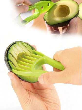 1 /2 Multifunctional 3-In-1 Avocado Slicer, Avocado Core Extractor, Avocado Peeler And Cake Dispenser For Home Use, Outdoor Family Kitchen Accessories, Three-In-One Multifunctional Tools Suitable For Outdoor, Family And Camping Use.