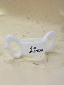Cubiertas de botella de silicona con nombre personalizado, Cubierta de botella de silicona con alas personalizadas, Asa de botella de bebé con texto personalizado, Accesorios de botella de alimentación personalizables y fáciles de transportar, Ayuda de agarre de orificio ancho, Ligero y suave, Regalo conmemorativo para nuevas mamás, Regalos para bebé niño, Regalos para bebé niña, Regalos de cumpleaños, Accesorios para bebé, Niños, Niñas, Regalo para baby shower, Regalo pensativo - Estilo A - Ver 12