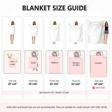 Soft Funny Throw Blanket Super Plim Plim Premium Flannel Fleece Lightweight Blanket Warm Plush Blankets All Season Use - Như hình ảnh cho thấy - Xem 4