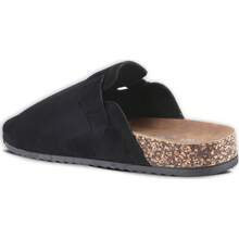 Women's Buckle Clog Slip-On Mules Cork Footbed Comfort Casual Outdoor Indoor Sandals Shoes - 黑色 - 查看 3