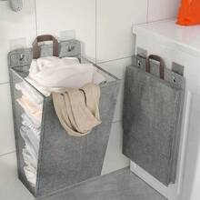 Caja de almacenamiento de ropa de algodón y lino con compartimentos de tela para ropa interior y vaqueros, organizador de pantalones de 24 compartimentos para el armario - Multicolor - Ver 9