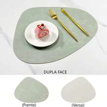 Kit Of 2/4/6 Placemats (Premium Double-Sided Material) With Cup Holder - 草綠色 - 查看 1