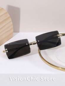 1 Pair/2 Pairs/4 Pairs/5 Pairs/6 Pairs/7 Pairs/8 Pairs Ultra-Light Rectangular Frame Decorative Glasses, Versatile Personalized Street Style Fashion Glasses For Men, Big Frame Slimming, Suitable For Daily Life And Outdoor Travel Accessories, Essential For Going Out - Multicolor - View 14