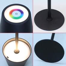 Cordless LED Desk Lamp, USB Rechargeable, Creative Portable RGB Table Lamp With Multiple Lighting Colors, Touch Control, Dimmable, Rechargeable Battery, Modern Design Lamp For Home Decor, Bedroom, Study, Office Lighting - Charging Model - View 10