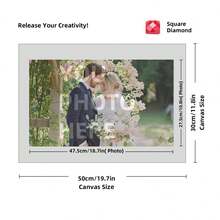 Custom Diamond Painting Kits For Adults Personalized Diamond Art From Photo Text Customized Diamond Painting For Home Decor Round Square Drill 12x16 Inch Diamond Painting Art Kits For Adults Accessories Pen Storage Club Dotz Arts Kit Dots Paintings Tools ,For Family ,Diy Kits - Multicolor - View 86
